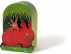 Weizenkorn Spaarpot 3D Haas Hout