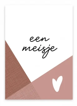 Wenskaart een meisje