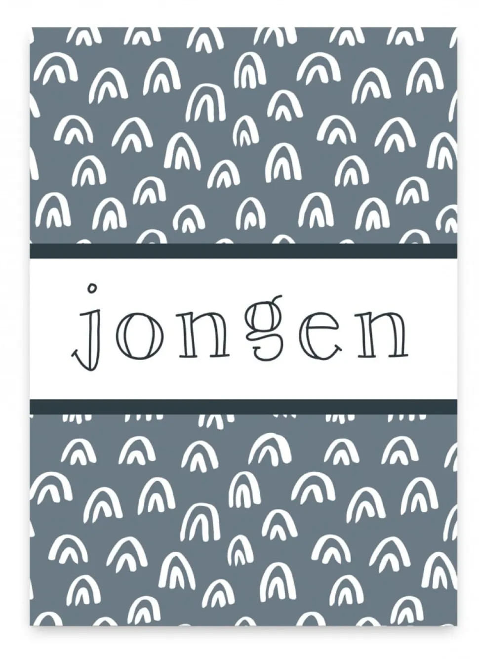 Wenskaart Jongen (regenboog)