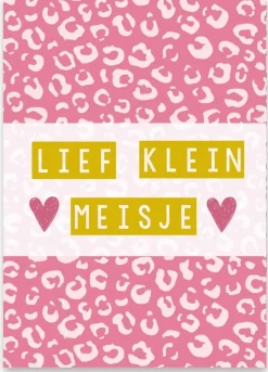 Wenskaart Lief Klein Meisje (panter)