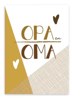 Wenskaart Opa en Oma (vlakken)