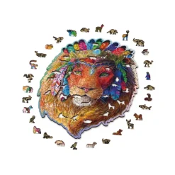 Wooden City Puzzel Hout Mystic Lion 505pcs