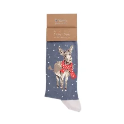 Wrendale Designs Kerstsokken - Donkey Men's Christmas Sock