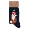 Wrendale Designs Kerstsokken Vos Festive Fox