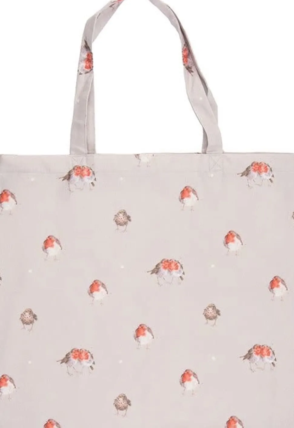 Wrendale Designs Opvouwbare Boodschappentas Roodborstje The Jolly Robin
