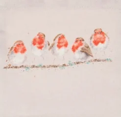 Wrendale Designs Opvouwbare Boodschappentas Roodborstje The Jolly Robin