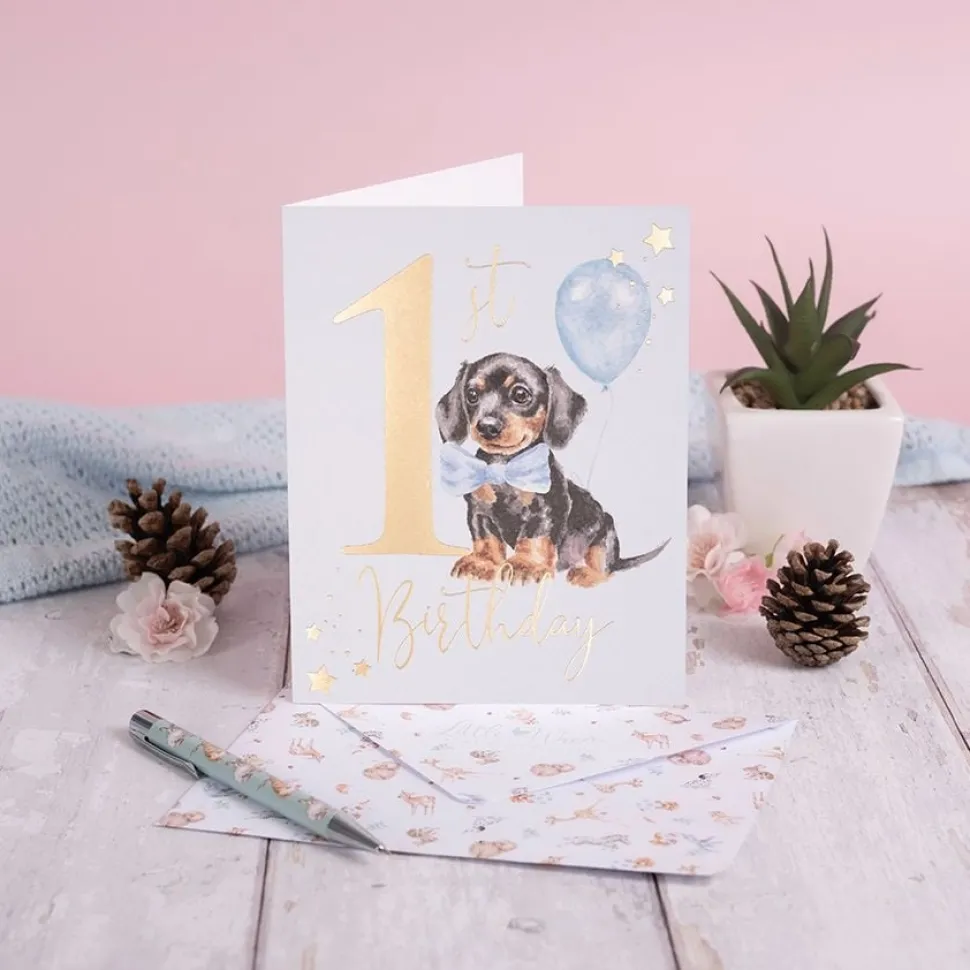 Wrendale Designs Wenskaart A Pawsome Day - 1st Birthday (Boy)
