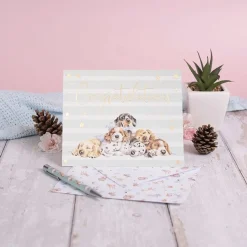 Wrendale Designs Wenskaart Little Paws - Congratulations