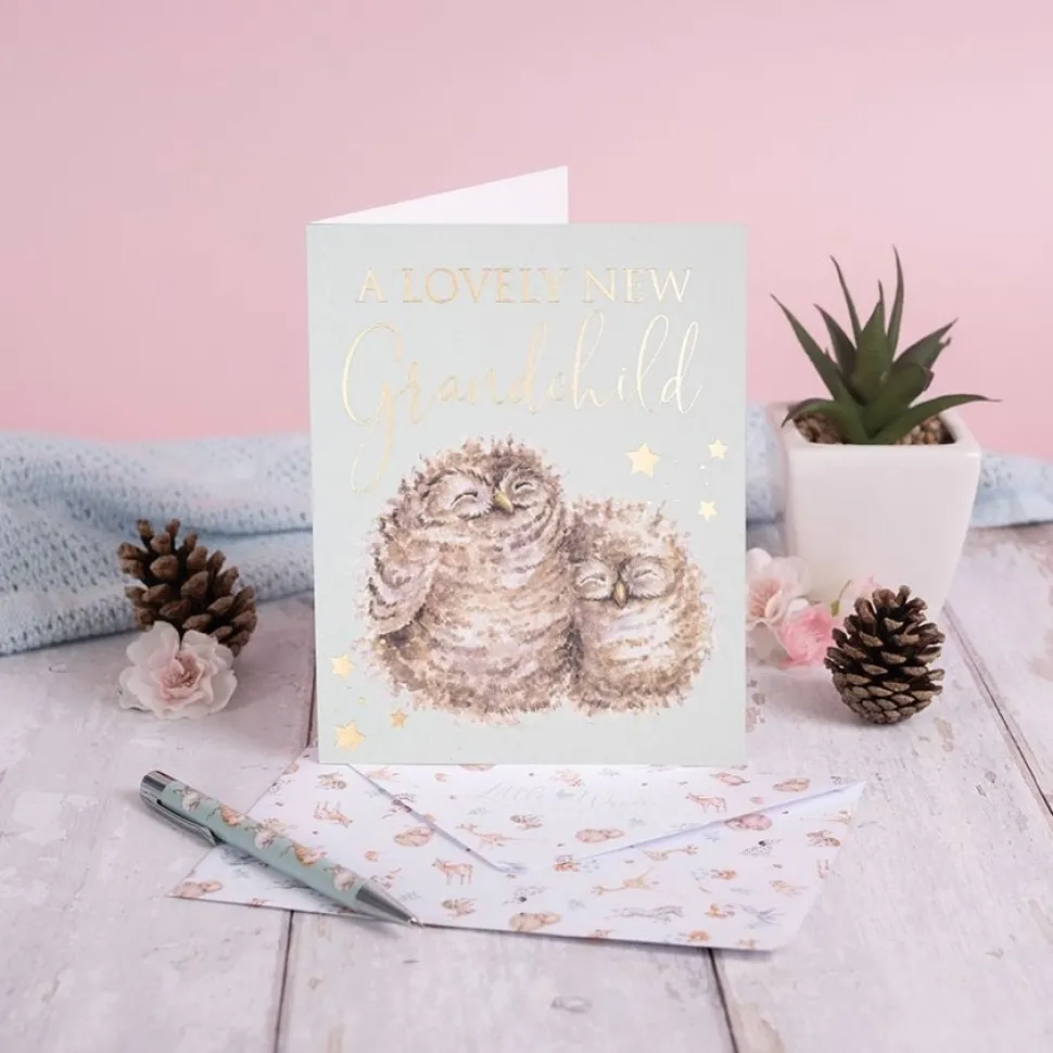 Wrendale Designs Wenskaart Words of Wisdom - A Lovely New Grandchild