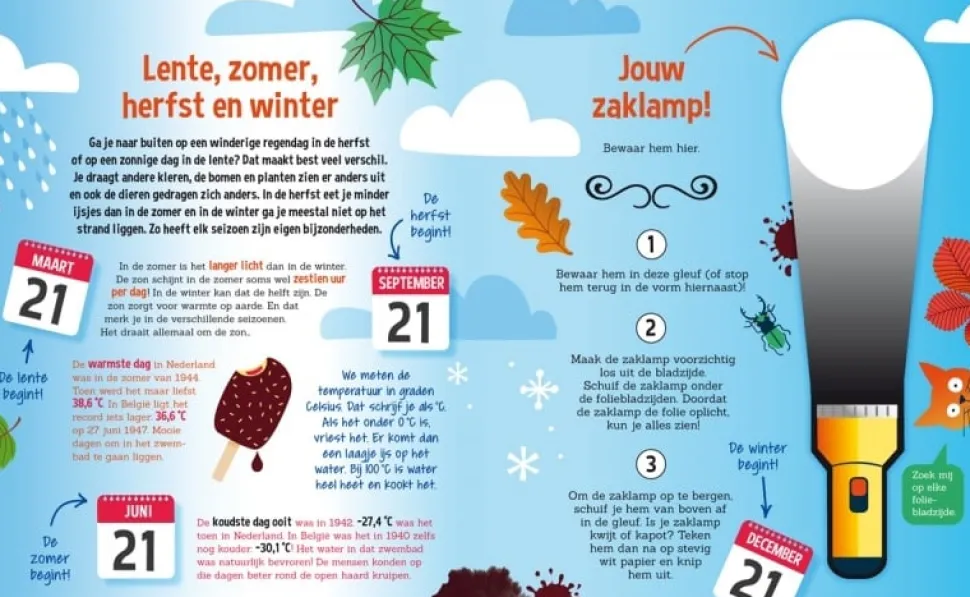 Zaklampboek Ontdek de seizoenen