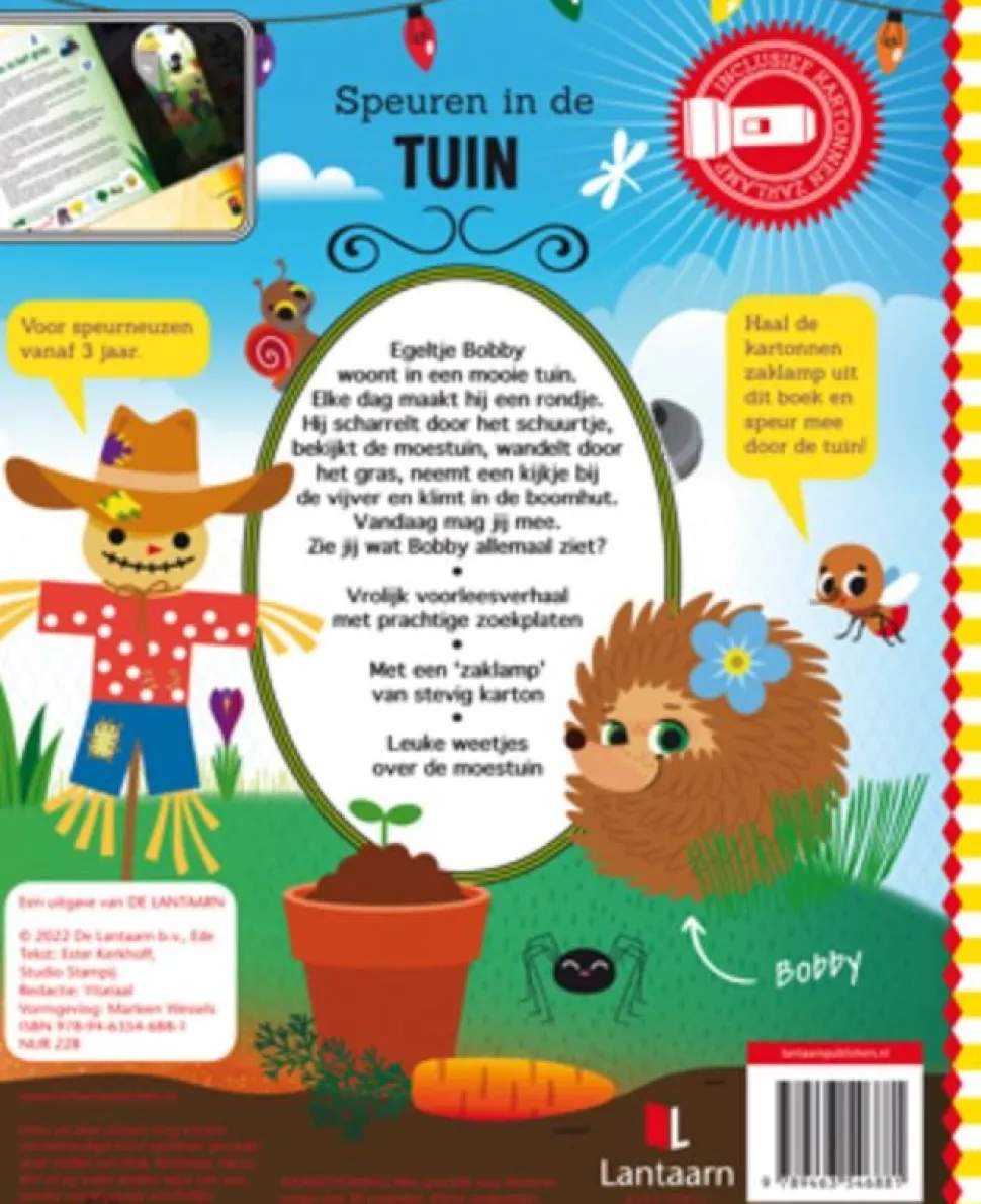 Zaklampboek Speuren in de tuin