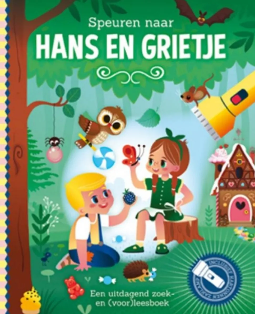 Zaklampboek Speuren naar Hans & Grietje