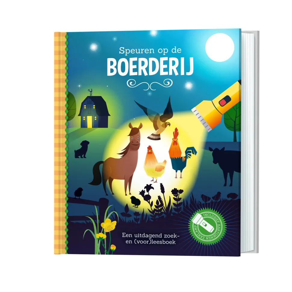 Zaklampboek Speuren op de boerderij