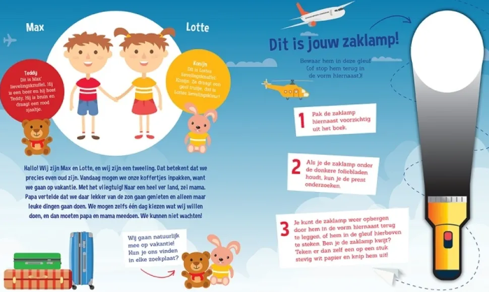 Zaklampboek Voor het eerst met het vliegtuig