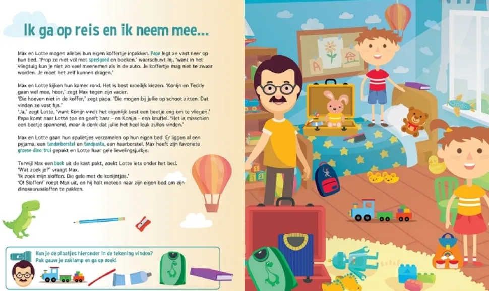 Zaklampboek Voor het eerst met het vliegtuig